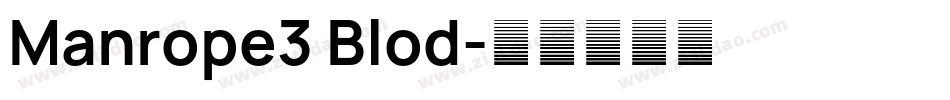 Manrope3 Blod字体转换